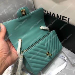 Chanel Mini Flap Bag Light Blue - Image 4
