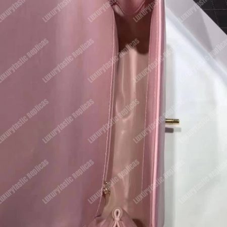 Chanel Medium Flap Bag With Top Handle Pink - Image 4