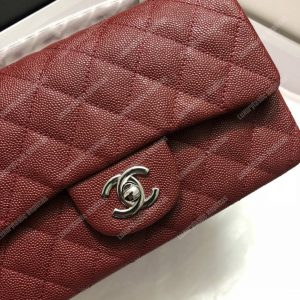 Chanel Mini Flap Bag Maroon - Image 5