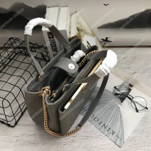 Chanel Large Shopping Bag Grey - Image 5