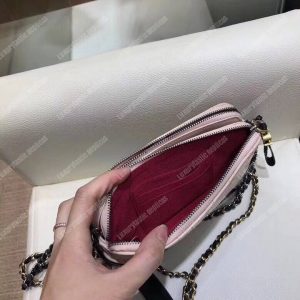 Chanel Clutch With Chain Beige And Black - Image 4