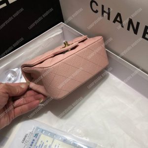 Chanel Mini Flap Bag Pink - Image 5