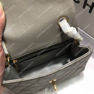 Chanel Mini Flap Bag Grey - Image 4