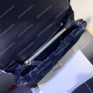 Chanel Flap Bag With Top Handle Black - Image 5