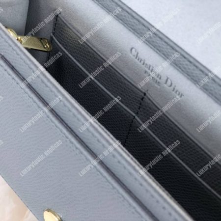 Diorama Calfskin Clutch Gris - Image 4