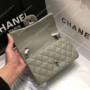 Chanel Mini Flap Bag Grey - Image 3