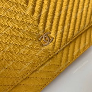 Chanel Wallet On Chain Yellow - Image 7
