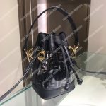 Fendi Mon Tresor Polyurethane Mini Bag Black