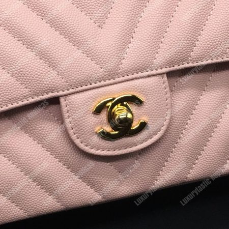 Chanel Classic Medium Handbag Pink - Image 7