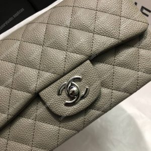 Chanel Mini Flap Bag Grey - Image 6