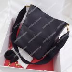 Celine Sangle Bucket Bag In Soft Grained Calfskin Black