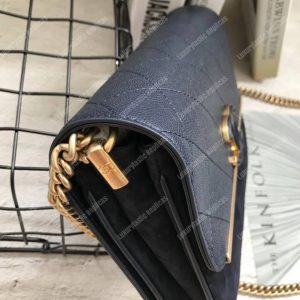 Chanel Classic Flap Bag Navy Blue - Image 6