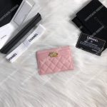 Chanel Boy Card Holder Pink