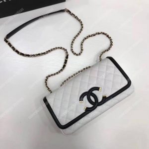 Chanel Flap Bag White - Image 8