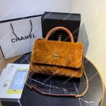 Chanel Flap Bag With Top Handle Beige