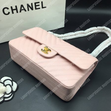 Chanel Classic Medium Handbag Pink - Image 5