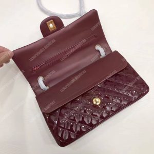 Chanel Classic Medium Flap Bag Burgundy - Image 4