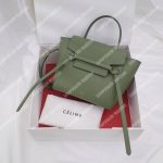 Celine Nano Belt Bag In Grained Calfskin Light Khaki