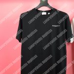 Burberry Crystal Monogram Motif Cotton Oversized T-shirt Black