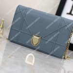 Diorama Calfskin Clutch Gris
