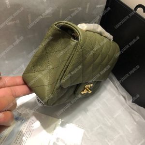 Chanel Mini Flap Bag Green - Image 5