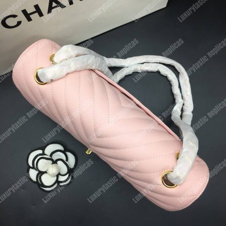 Chanel Classic Medium Handbag Pink - Image 6