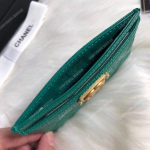 Chanel Boy Card Holder Green - Image 3