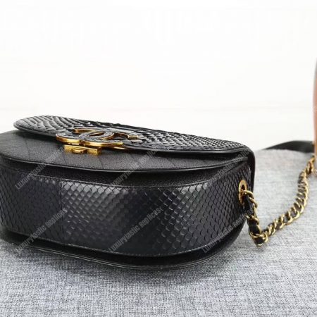 Chanel Medium Flap Bag With Top Handle Black - Image 5