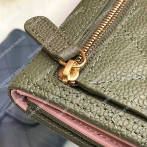 Chanel Classic Small Flap Wallet Green - Image 6