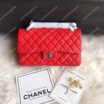 Chanel Medium Classic Handbag Red