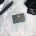 Chanel Boy Card Holder Grey