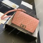 Chanel Boy Medium Caviar Leather Pink