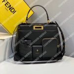 Fendi Peekaboo Iconic Medium Black Leather Bag