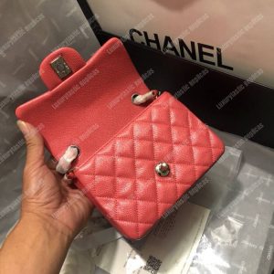 Chanel Mini Flap Bag Red - Image 3