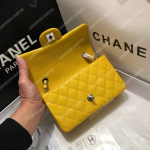 Chanel Mini Flap Bag Yellow - Image 4