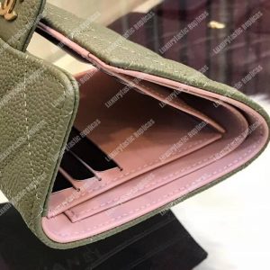 Chanel Classic Small Flap Wallet Green - Image 3