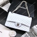 Chanel Classic Medium Handbag White