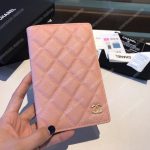 Classic Passport Holder Caviar Leather Pink