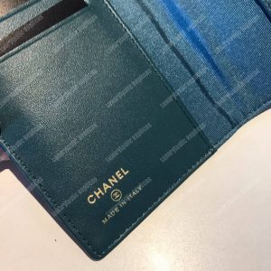 Classic Passport Holder Caviar Leather Turquoise - Image 9