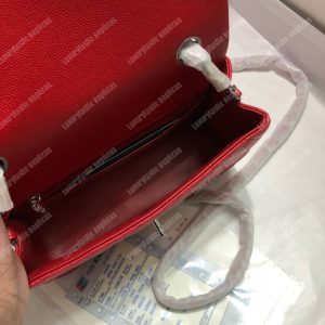 Chanel Mini Flap Bag Red - Image 3