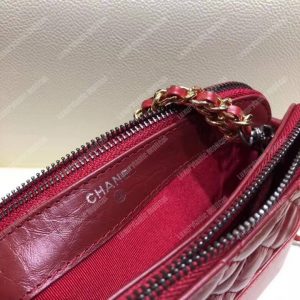 Chanel Clutch With Chain Red - Image 4
