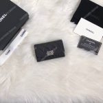 Chanel Boy Small Flap Wallet Black