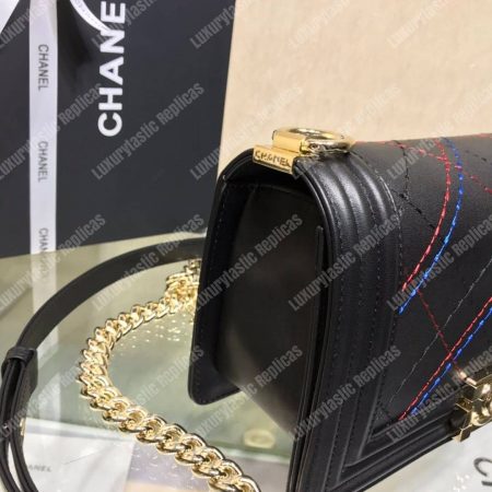 Chanel Medium Boy Handbag Black - Image 5