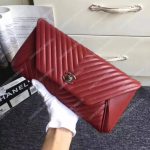 Chanel Reversed Clutch Red