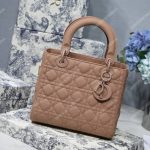 Lady Dior Ultra-Matte Medium Bag Pink