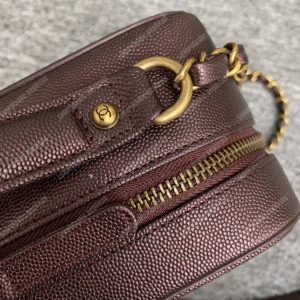 Chanel Large Vanity Case Burgundy - Image 4