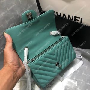 Chanel Mini Flap Bag Light Blue - Image 4