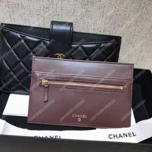 Chanel Classic Pouch Lambskin Leather Black - Image 8