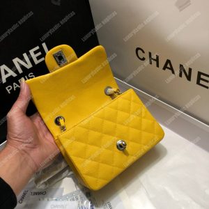 Chanel Mini Flap Bag Yellow - Image 4