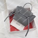 Celine Nano Belt Bag In Grained Calfskin Grey